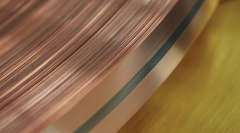 Continuous clad copper strip product