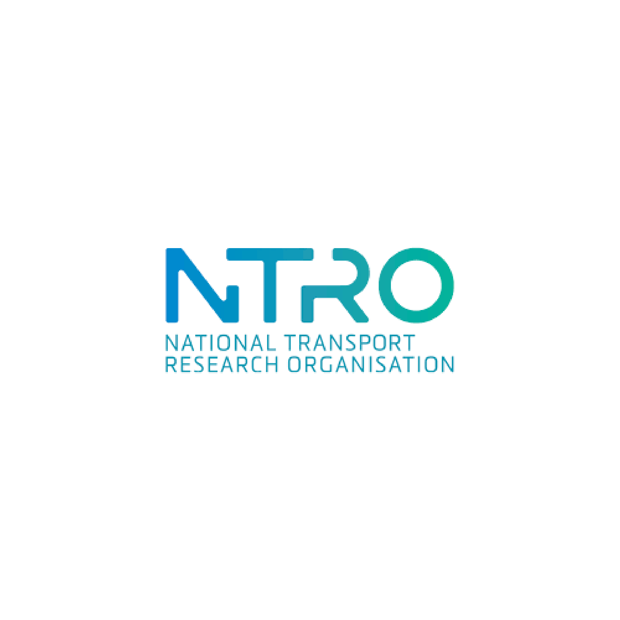 NTRO logo with blue-to-teal gradient text reading National Transport Research Organisation
