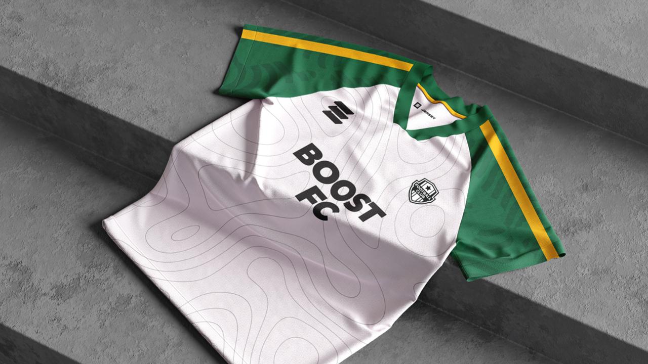 A white and green sports jerseyAI-generated content may be incorrect.