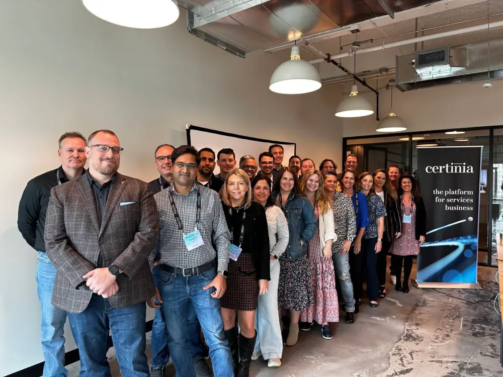 Certinia partners and customers gather to network and discuss latest industry trends