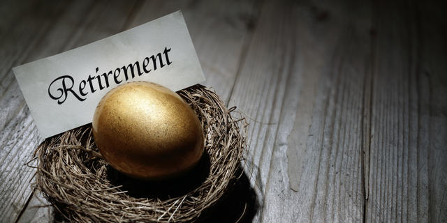 Retirement savings golden nest egg