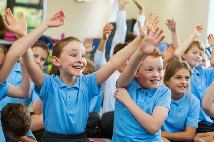 children in a classroom