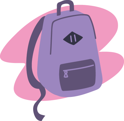 purple backback