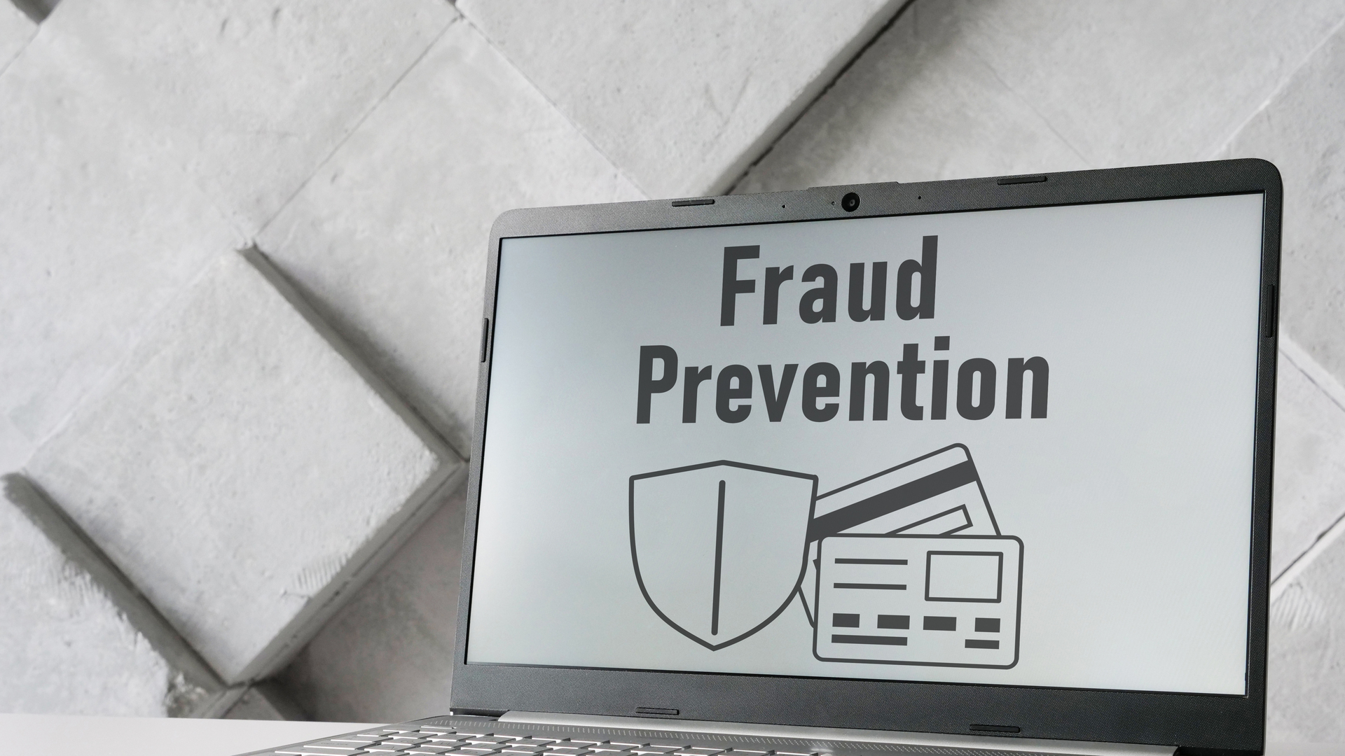 Fraud prevention is shown using the text