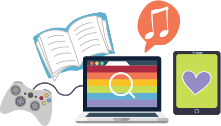 Learn more about what it’s like being in the LGBTIQA+ community. Check out Internet articles, books, fiction, blogs, mus