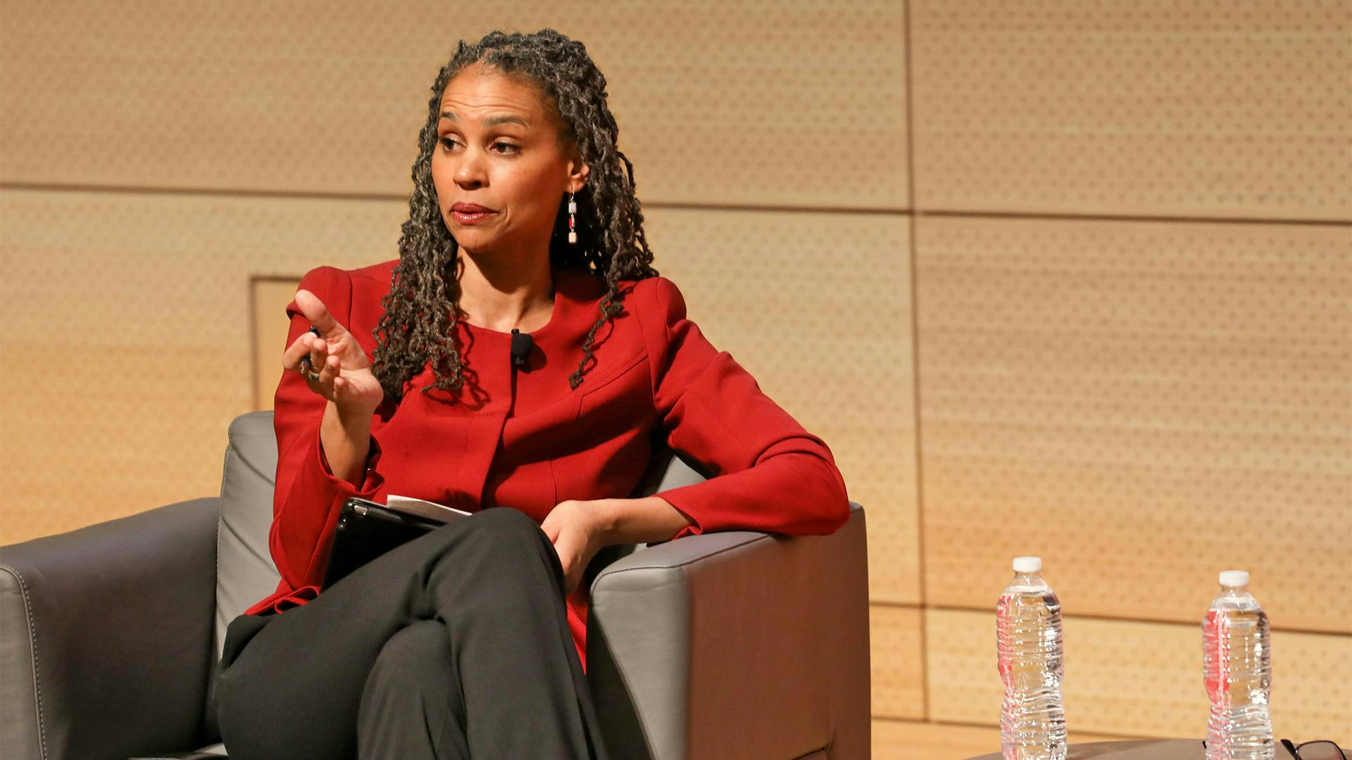 Portrait of Maya Wiley on stage.