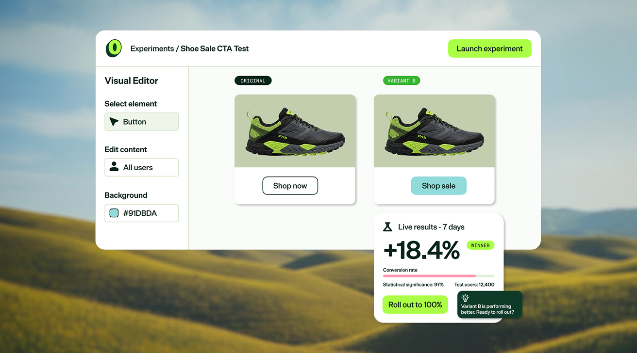 Agentic Experimentation product visual