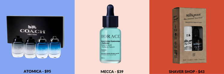 Items from Atomica, MECCA and Shaver Shop