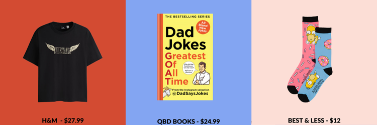 Items from H&M, QBD Books and Best & Less