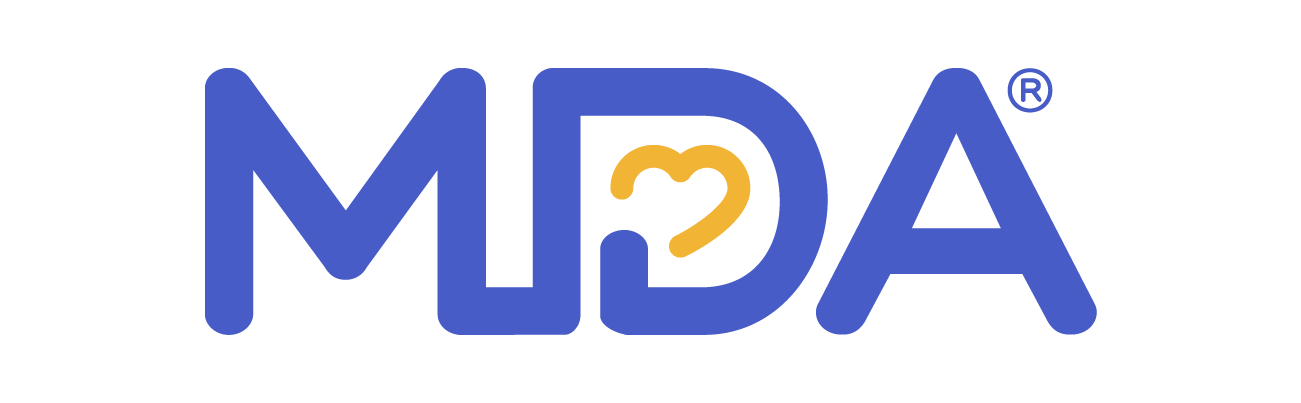 Muscular Dystrophy Association MDA logo, Certinia customer