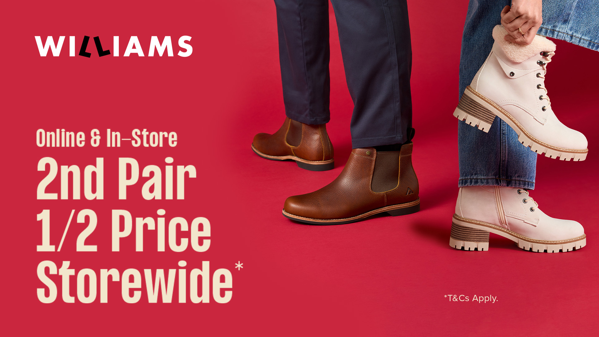 2nd Pair 1/2 Price Storewide!