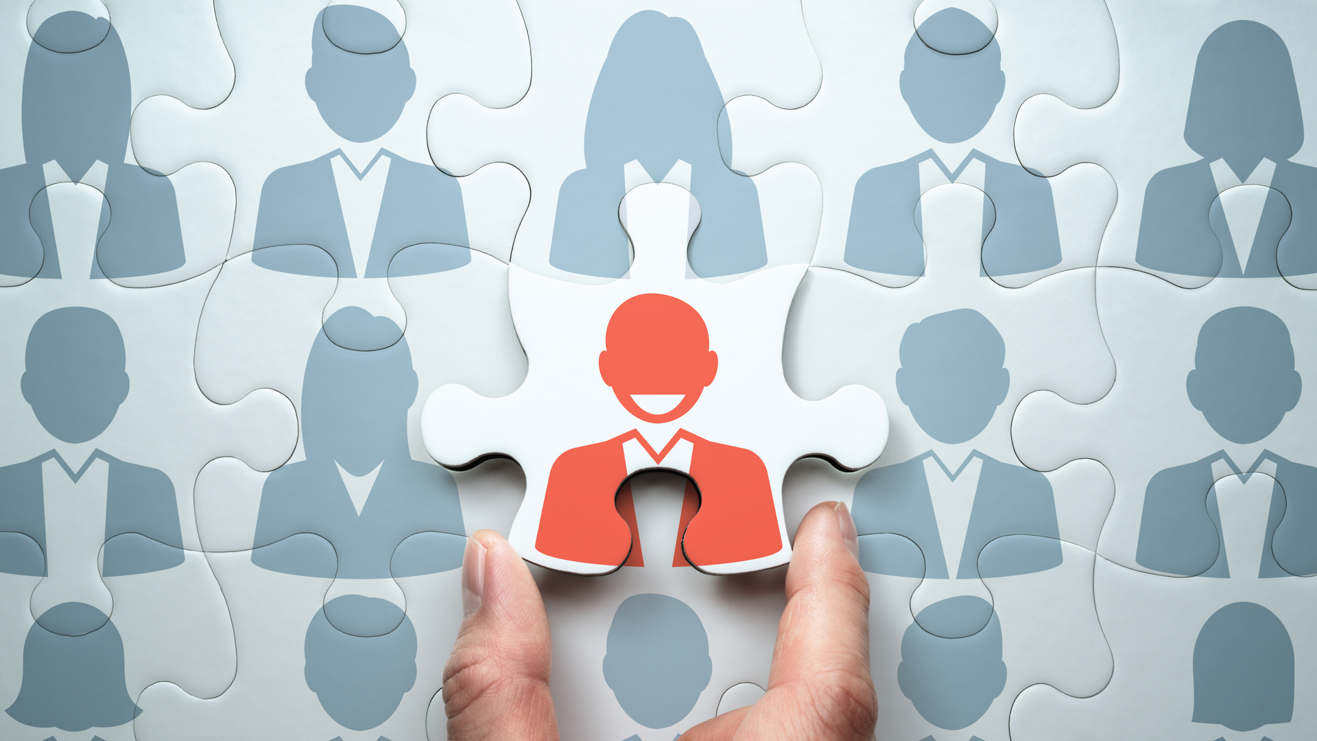 Selecting leader and building team. Business leadership concept.