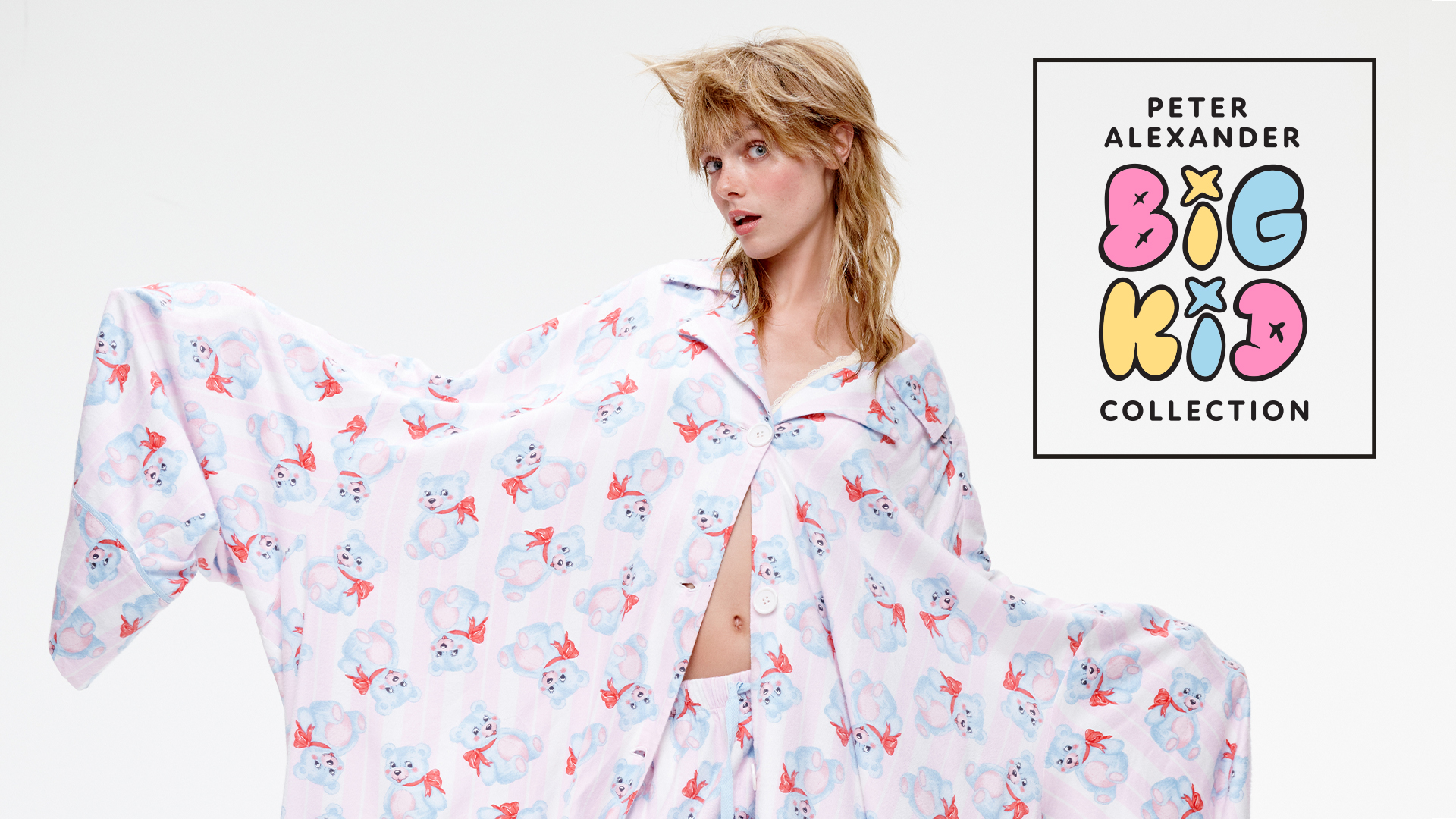 Big fits. Big energy. Big fun. The New Big Kids PJ Collection @peteralexanderofficial is made for play, sleep and everything in between  #peteralexander