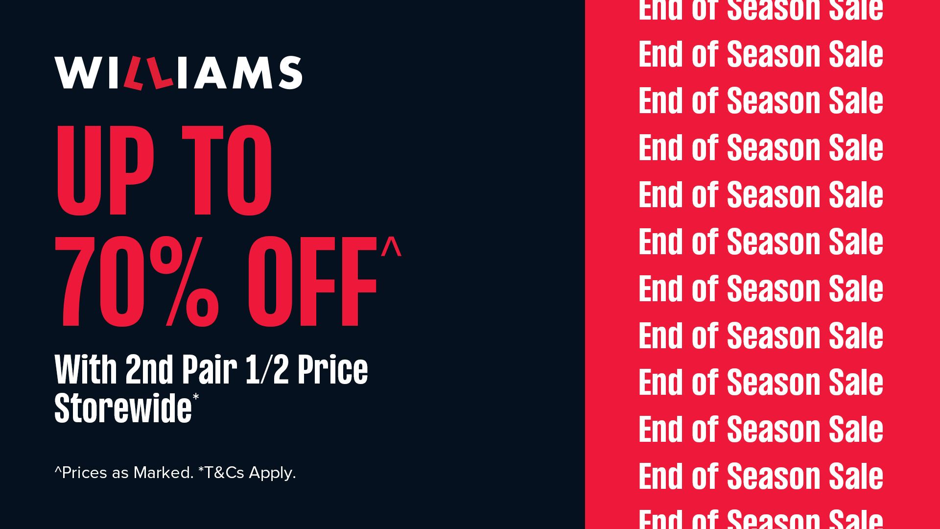 End Of Season Sale! Up To 70% Off!