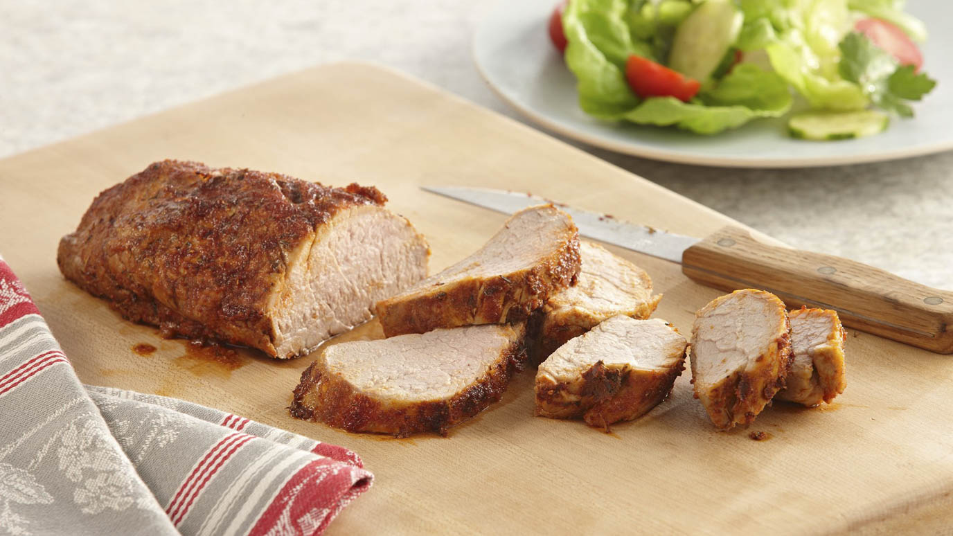 Sliced Smoked Paprika Pork Tenderloin