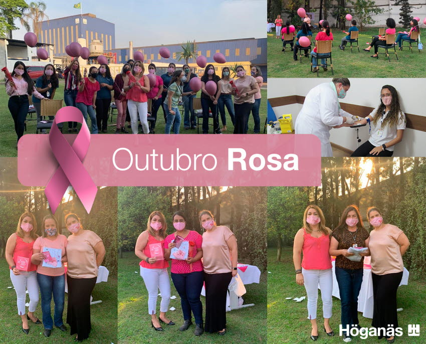 H&ouml;gan&auml;s encerra a campanha do Outubro Rosa com exames preventivos