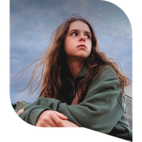 Girl looking off into distance