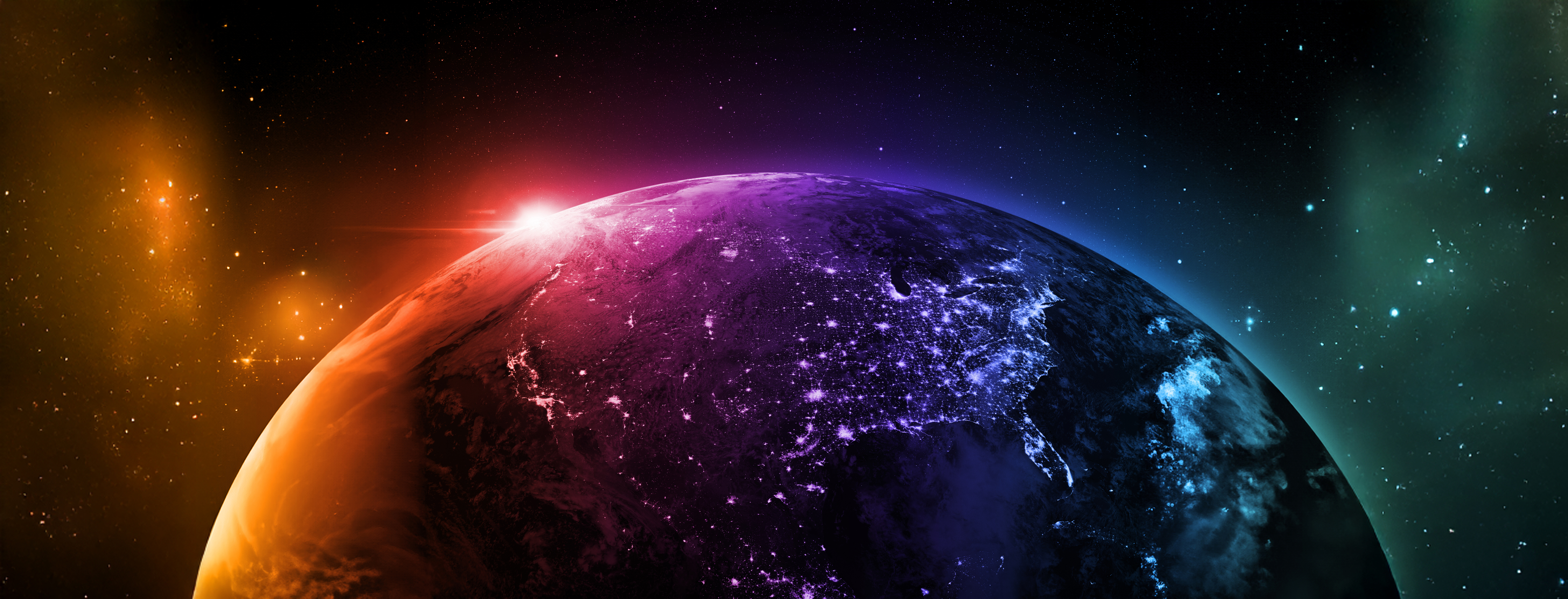 view of Earth from space