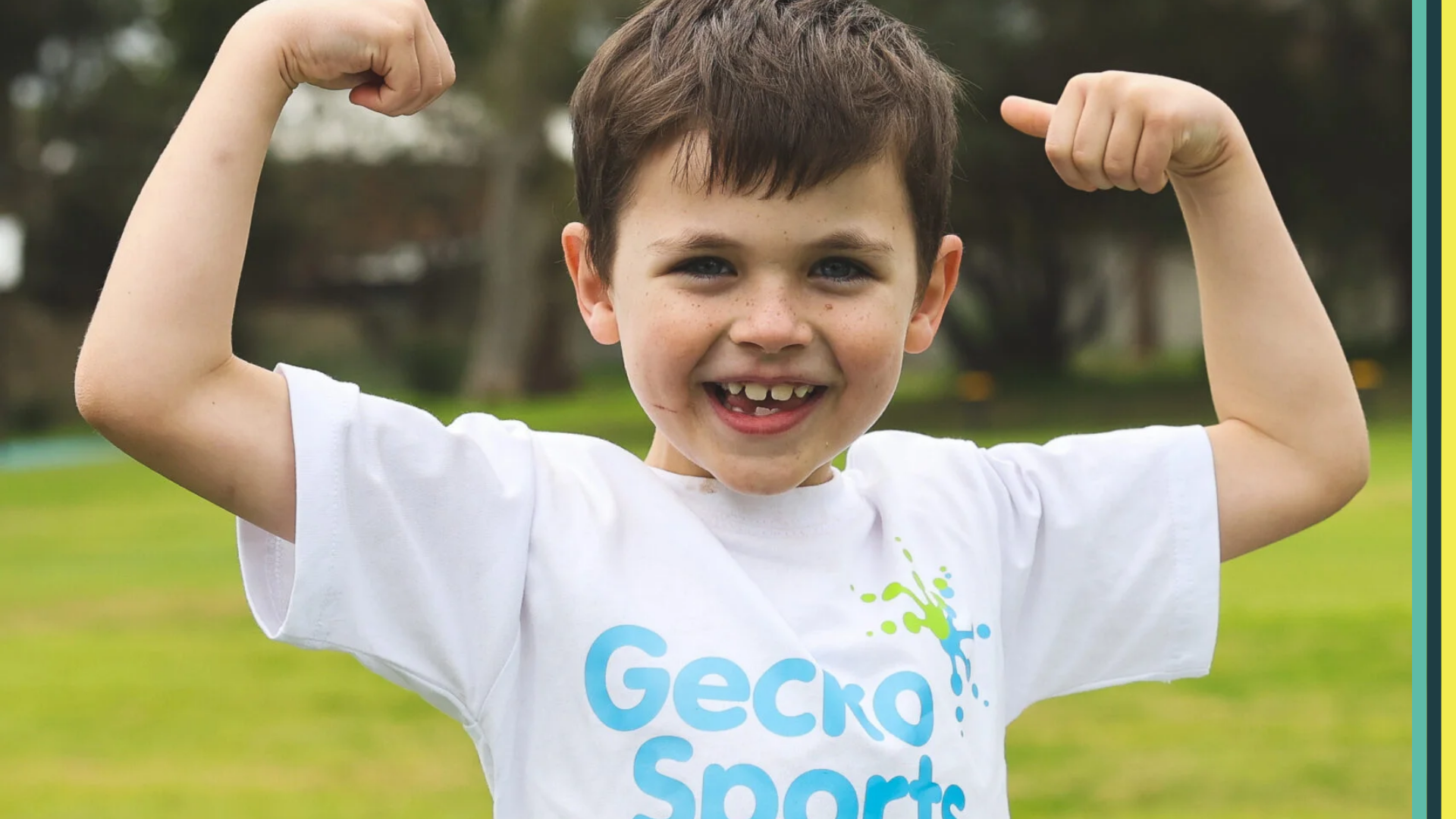 Child enjoying GeckoSports activities