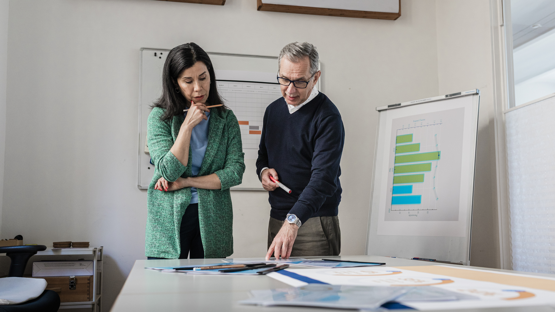 Team collaboration on chart data