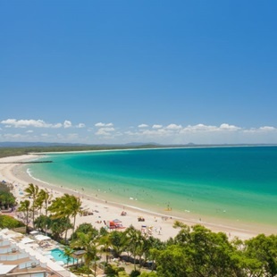 Sweeping view of Noosa Main Beach