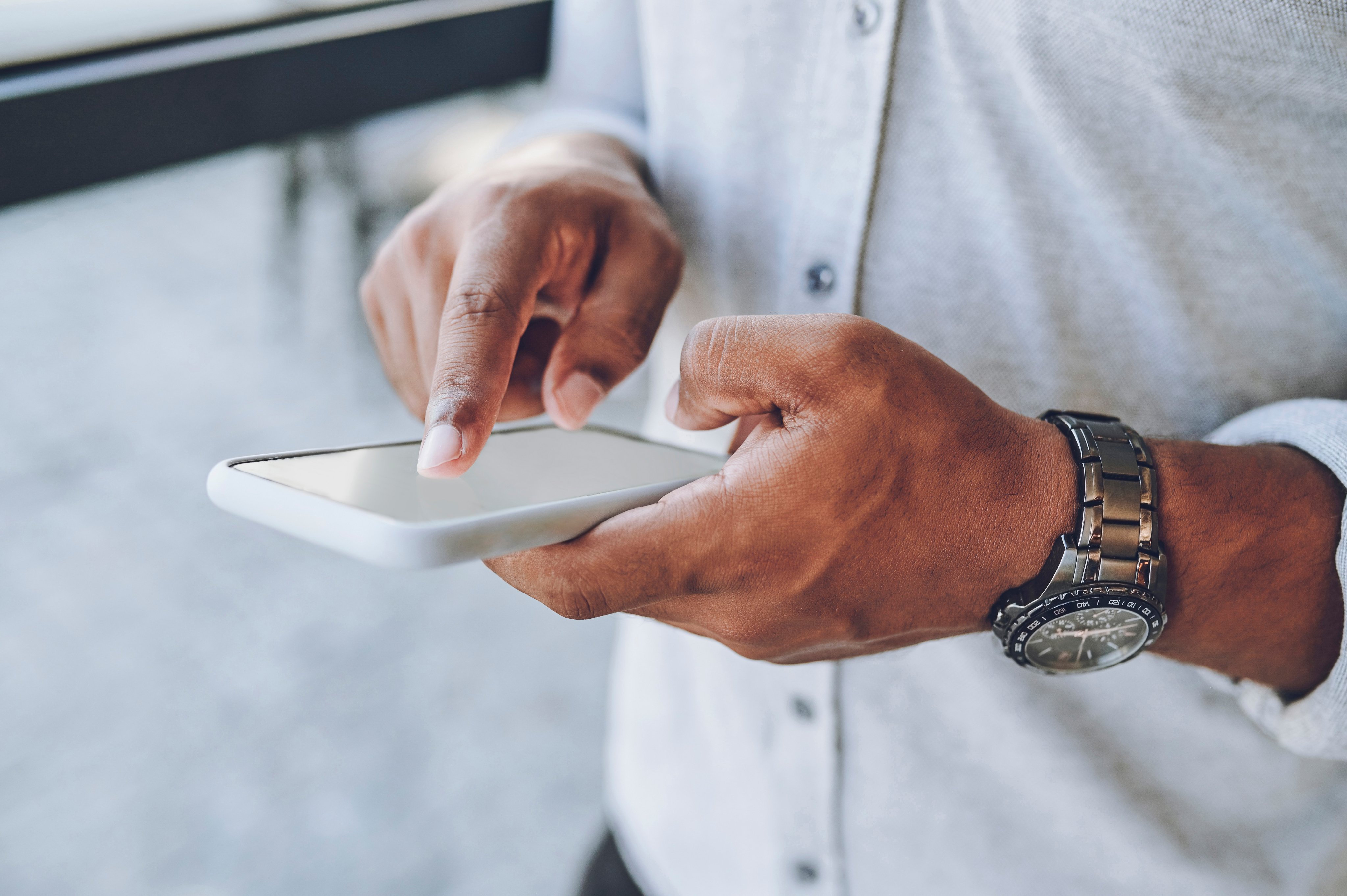 person using mobile phone