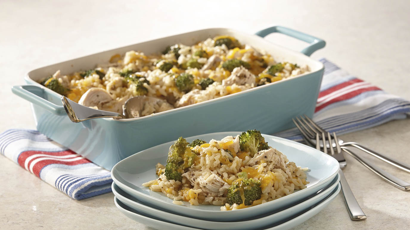 CHICKEN, BROCCOLI, AND RICE CASSEROLE
