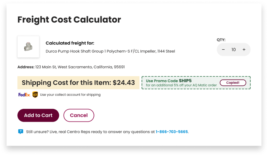 Centro Frachtkostenrechner für den E-Commerce