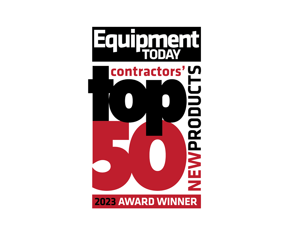 The Equipment Today magazine Contractors’ Top 50 New Products of 2023 logo.