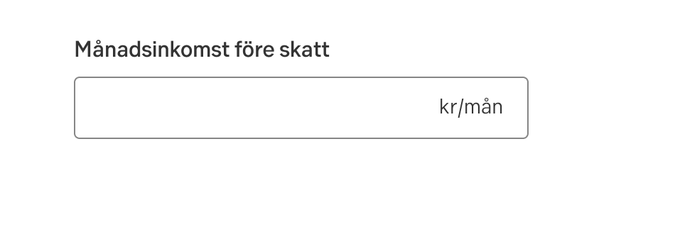 Don't reiterate the month in both label and field (in Swedish)