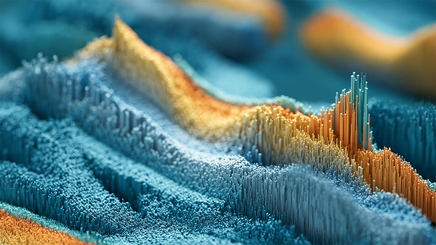 Abstract image of a bar chart.