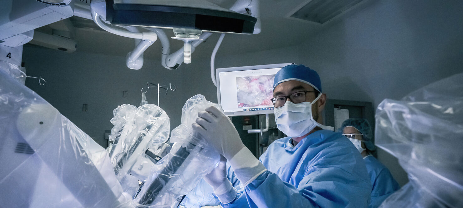 Dr. Roger Li in the operating room