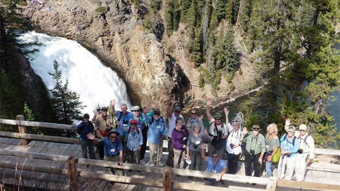 HIking Yellowstone National Park Montana