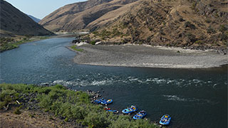 White Water Rafting with Grandchild Idaho