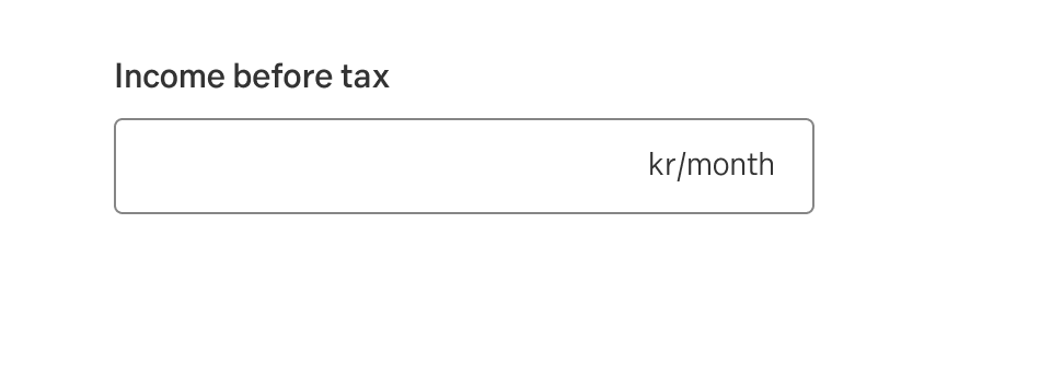 Don’t do this. Put period in the label instead of the field