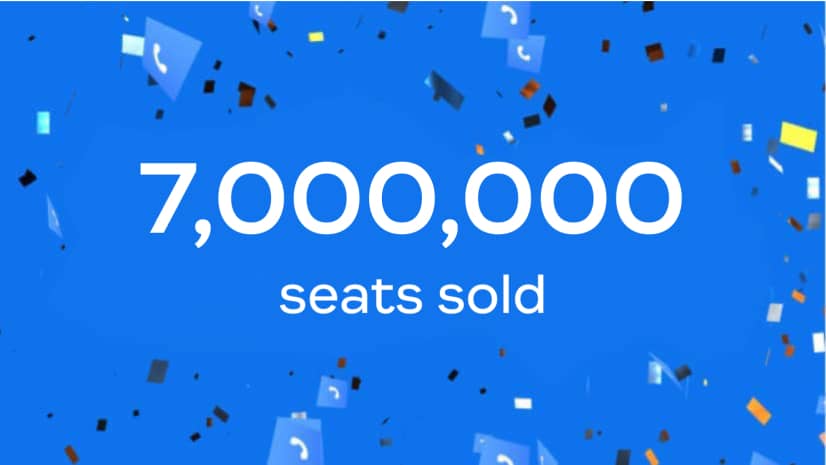 7,000,000 seats sold