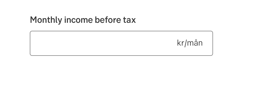 Don't reiterate the month in both label and field (in English)