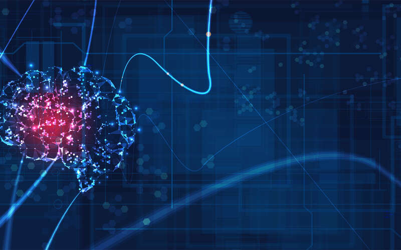 Conceptual technology illustration of artificial intelligence stock illustration
