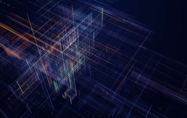 Abstract digital data grid