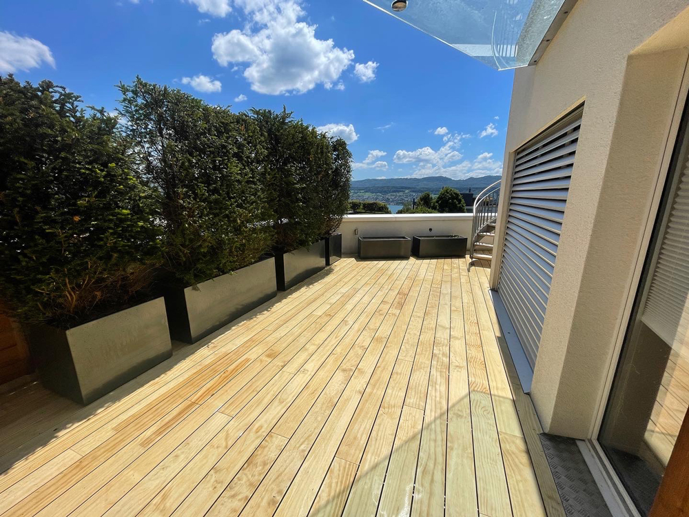 Accoya decking and terrace application