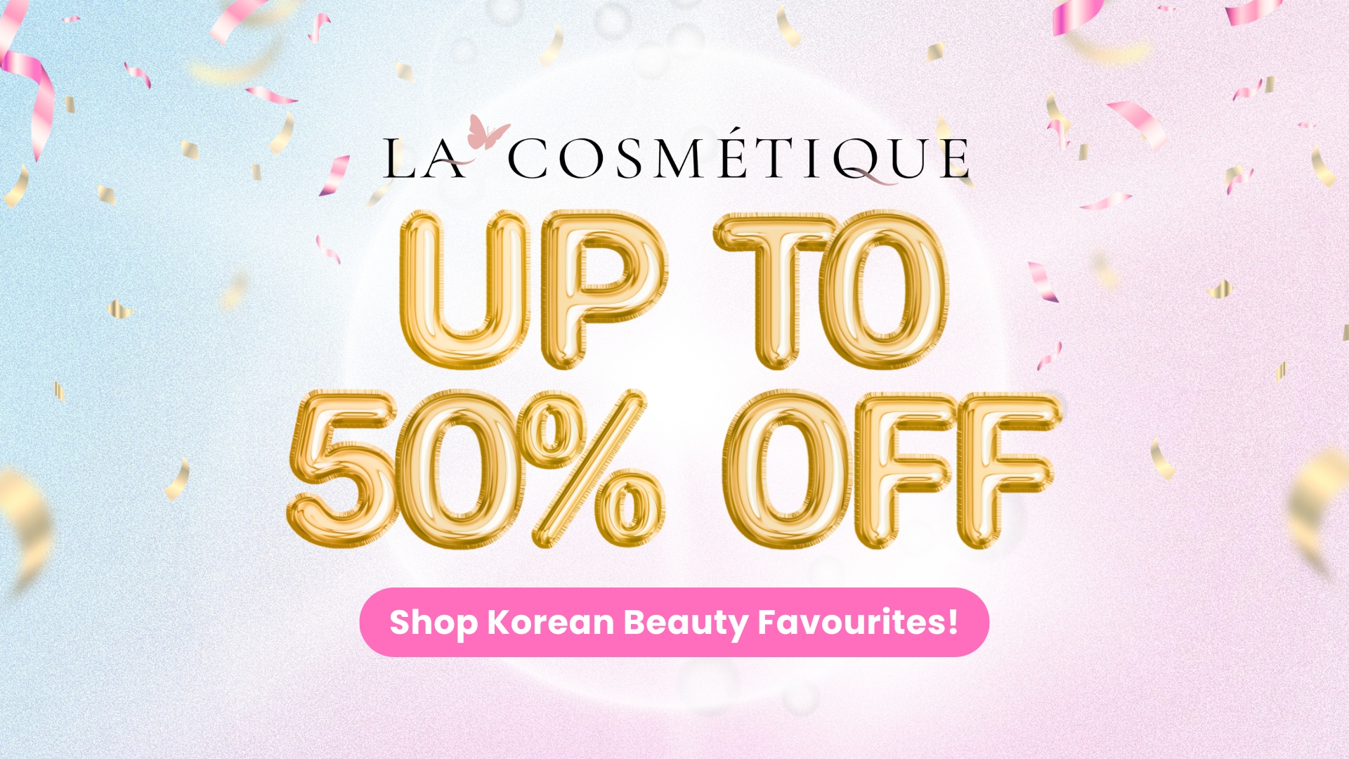 La Cosmetique 12th Anniversary promotion featuring 2X Rewards Points storewide, exclusive anniversary offers and savings of up to 50% on selected K-beauty brands.