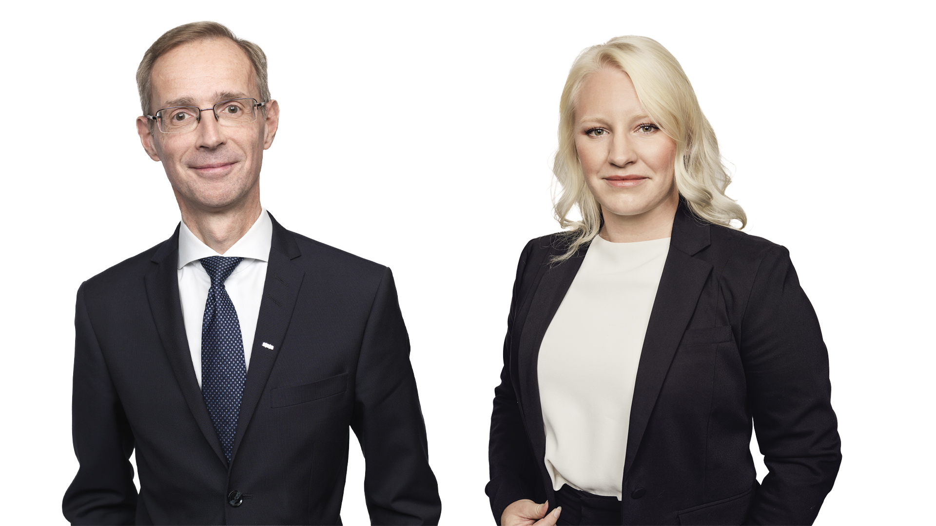 Robert Bergqvist and Amanda Sundström