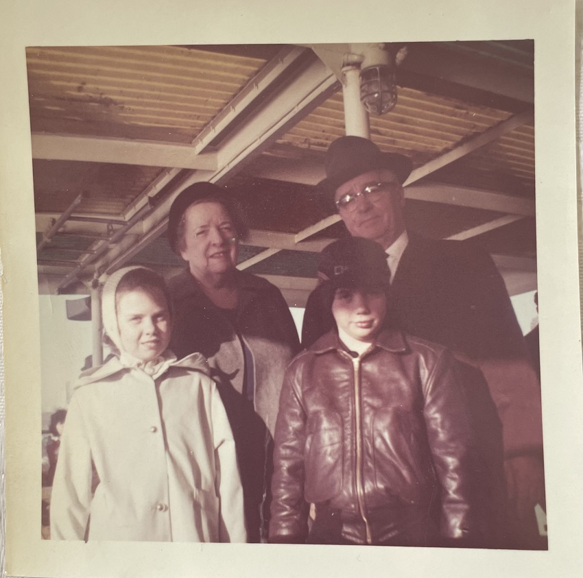 A photo of Molly as a child in New York