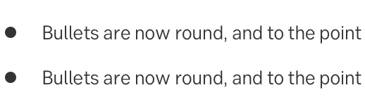 Component: Bullet point