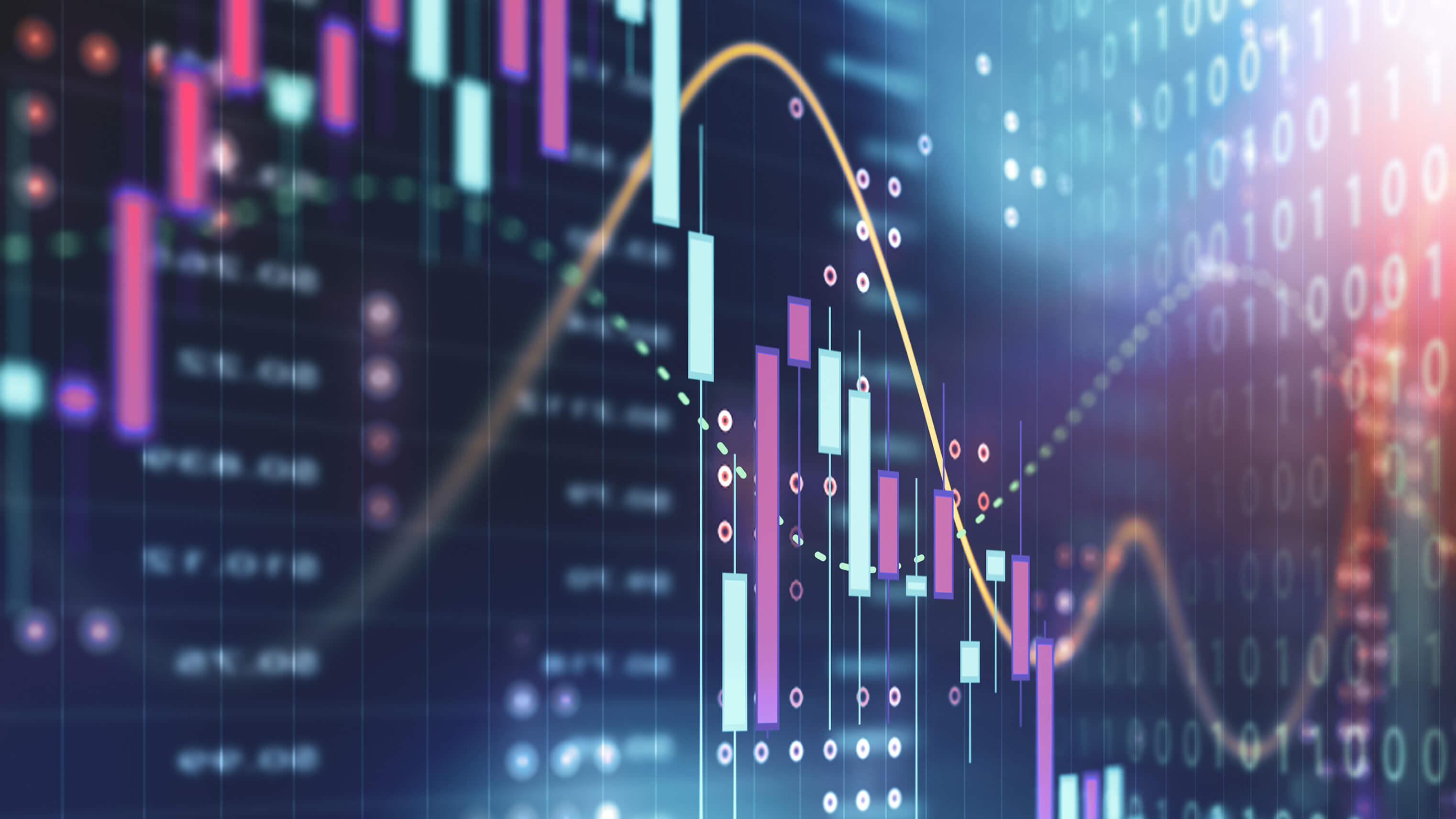 Abstract image of data and graphs.