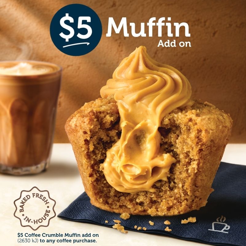 Introducing our BRAND NEW Coffee Crumble Muffin!