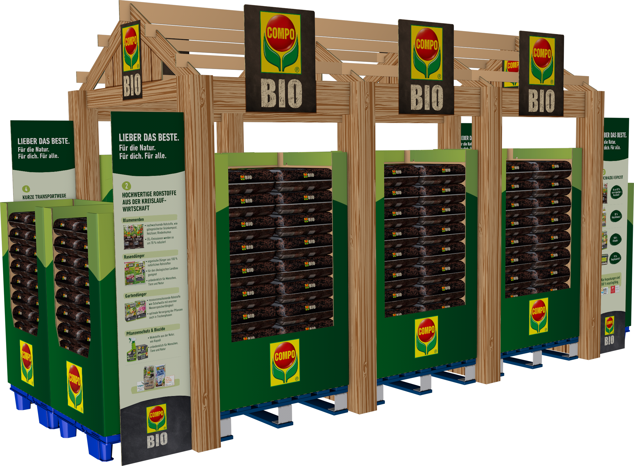 Our award winning Compo Bio pop-up Point of Sale display
