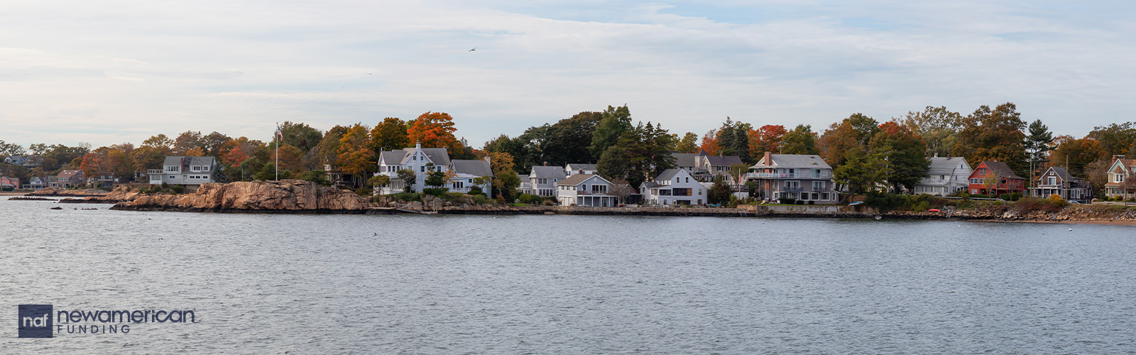 Aerial view of Connecticut neighborhood