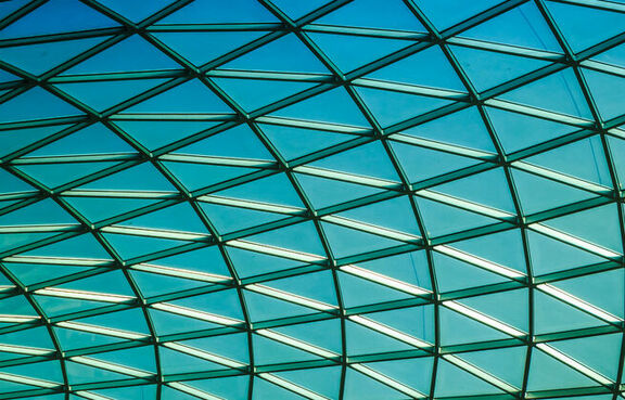 Cool geometric pattern made of glass