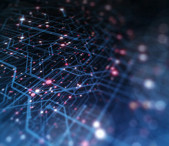 Digital abstract image of computer chip